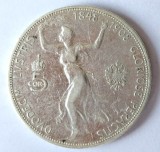 Moneda Argint Austria 5 Coroane 1908 Jubileu Franz Joseph, VF++ Argint
