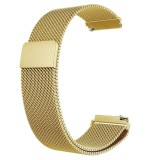 Curea metalica compatibila Huawei Watch GT 2 Pro, Milanese Loop, telescoape Quick Release, 22mm, Auriu, Very Dream