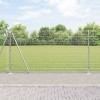 Gard de s&acirc;rmă sudată cu 7 st&acirc;lpi flansați 1.2x10 m Oțel galvanizat