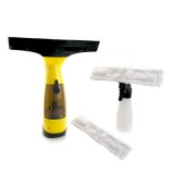 Cumpara ieftin Aspirator de geamuri si oglinzi, electric, stergator fara fir cu acumulator 200 mAh, 280 ml, laveta microfibra