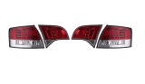 Set stopuri spate tuning lampa Audi A4 (B7) 11.2004-03.2008 Combi BestAutoVest partea Dreapta+Stanga, rosu-alb+clar