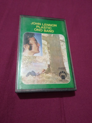 CASETA AUDIO JOHN LENNON - PLASTIC ONO BAND RARITATE!!! ORIGINALA foto