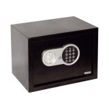 Seif electronic digital Smith &amp; Locke, negru, 2 chei deschidere urgenta, 25 x 35 x 25 cm