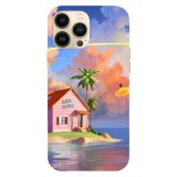 Husa compatibila cu Apple iPhone 15 Pro Max model Dragon Ball Kame House, Silicon, TPU, Viceversa, Transparent, Carcasa