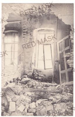 3656 - ORSOVA, Bombed Hotel, Romania - old postcard - used - 1916 foto