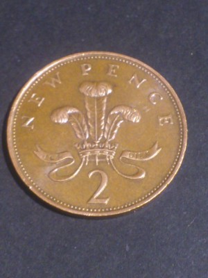 2 New pence 1971 , Anglia , stare UNC (poze) [1]. Discount conform descriere [10 - 20 %. Vezi descrierea.]. foto