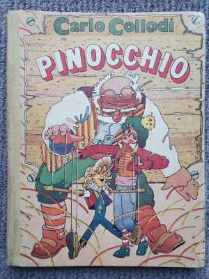 Pinocchio, Carlo Collodi, Hyperion, 1991 Chișinău ilustratii color CARTONATA foto
