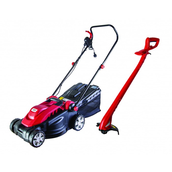 Pachet: Masina de tuns iarba Raider, 1600 W, 360 mm, 35 l + Trimmer pentru gazon Raider, 250 W, 220 mm