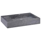 Gossi chiuveta, negru, 58x39x10 cm, marmura