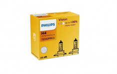 Set becuri H4 P43 55W +30% Philips 42935 foto