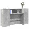 VidaXL Birou de recepție Gri beton 180x50x103,5 cm Lemn prelucrat 3324208