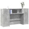 vidaXL Birou de recepție Gri beton 180x50x103,5 cm Lemn prelucrat 3324208