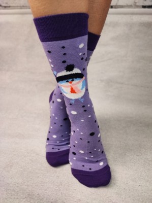 STK462-11 Sosete medii din bumbac ultrasox model pinguin foto
