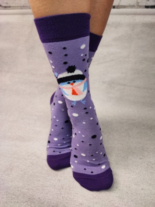 STK462-11 Sosete medii din bumbac ultrasox model pinguin