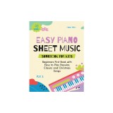 Easy Piano Sheet Music Songbook for Kids: Beginners First Book with Easy to Play Popular, Classic and Christmas Songs 40 Songs Part 1