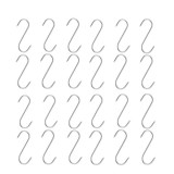 Set 24 Carlige Afumatoare Carne Inox 17cm IdeallStore&reg; Macelarie, Galantar, Frigider, Durabile, Argintii