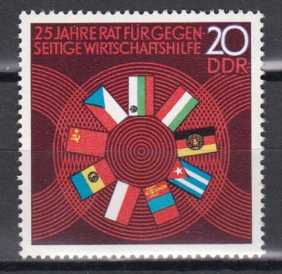 Germania RDG 1974-25 de ani a Consiliului de Ajutor Mutual pentru Dezvoltare,MNH foto