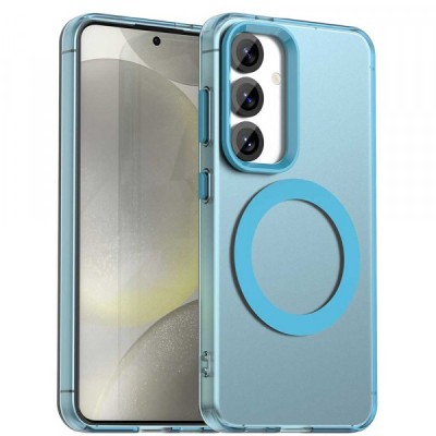 Husa MagSafe pentru Samsung Galaxy S23 FE S711, Techsuit, CandyCase, Albastra foto