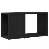 Dulap TV vidaXL Stejar Negru 60x24x32 cm, Lemn Prelucrat, Comoda TV Living, Negru