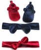 Balerini bebelus de catifea Drool (Culoare: Albastru, Marime: 12-18 Luni)