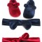Balerini bebelus de catifea Drool (Culoare: Albastru, Marime: 12-18 Luni)