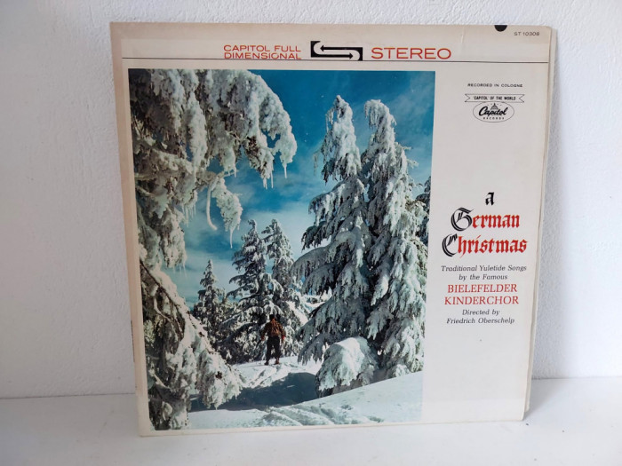 A German Christmas - Bielefelder Kinderchor, vinil, vinyl 1961 (VG+)