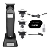 Masina de contur profesionala, WMARK NG-2054A, motor puternic 7200rpm, cutite DLC 0.1mm, stand incarcare, carcasa metalica, 2 arici, periuta, negru