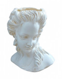 Cumpara ieftin Vaza decorativa, Bust femeie, Vintage Crem, 20 cm, 356307DV