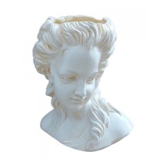 Vaza decorativa, Bust femeie, Vintage Crem, 20 cm, 356307DV