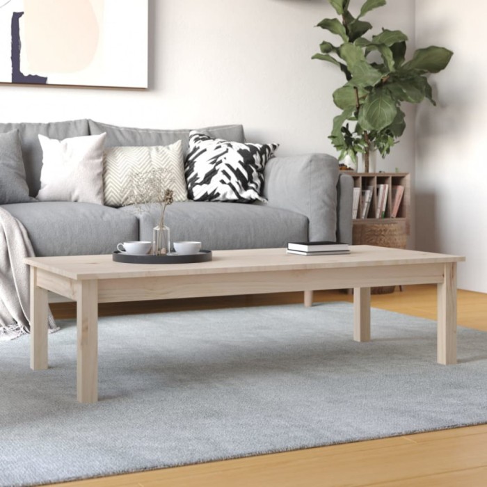 vidaXL Măsuță de cafea, 110x50x30 cm, lemn masiv de pin 814234