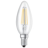Bec LED filament Osram lumanare B40 E14 4W 470lm lumina neutra