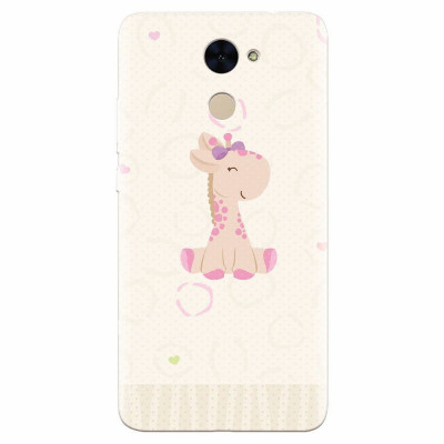 Husa silicon pentru Huawei Y7 Prime 2017, Giraffe Cute foto