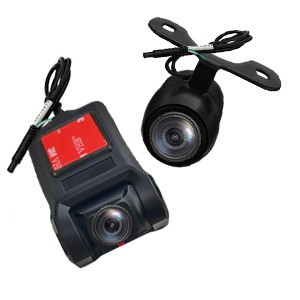 [Pachet] Camera auto video marsarier cu infrarosu - AD-BGCM4 + Camera trafic DVR, afisaj live pe multimedia si inregistrare pe SD - AD-BGCMDVR2 foto