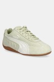 Puma sneakers din piele &icirc;ntoarsă Speedcat OG culoarea verde, 398846
