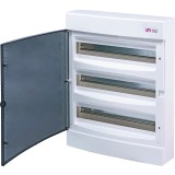 Tablou electric pe tencuiala (aparent) 3x18 MODULE, usa transparenta eti