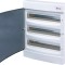 Tablou electric pe tencuiala (aparent) 3x18 MODULE, usa transparenta eti