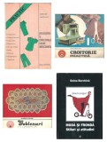 Pachet 4 carti / albume despre crosetat / croitorie