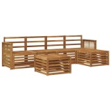 vidaXL Set de canapele de exterior 6 pcs natural 3384265