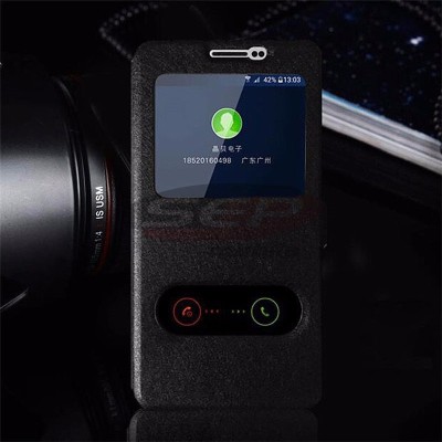 Toc FlipCover Double EasyView Huawei Honor 7i / Shot X BLACK foto