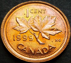 Moneda 1 CENT - CANADA, anul 1999 *cod 689 = A.UNC+