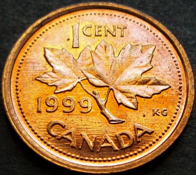 Moneda 1 CENT - CANADA, anul 1999 *cod 689 = A.UNC+ foto