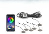 Set 6 lampi cu LED RGB 12V control prin aplicatie telefon. Diverse jocuri de lumini sau lumina continua