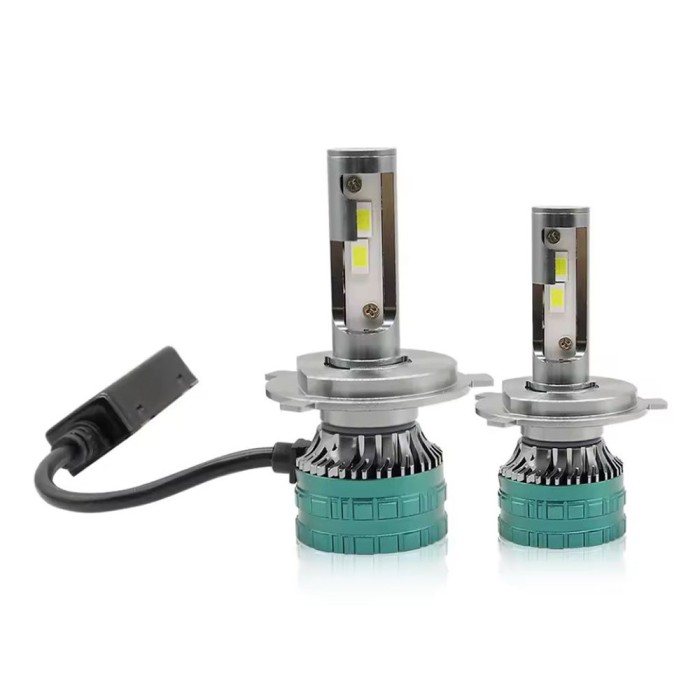 Set 2 becuri auto LED H4, 130W, 6500K, 12000LM, 12V