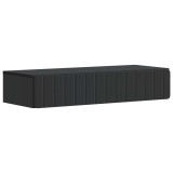 vidaXL Masă laterală montată pe perete Negru 87,5 x 34,5 x 17 cm 898326
