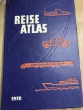 TRM3 Reiseatlas 1978 VEB Tourist Verlag Berlin Leipzig, Atlas Turistic Germania de Est RDG Harta Retro Comunism, Colectie Vintage