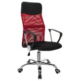 Cumpara ieftin Scaun de birou Joel I mesh, negru-rosu, 60x60x109 cm