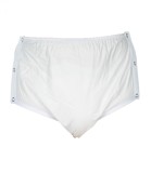 Chilot incontinenta nivel 4/5, Suprima, Unisex, PVC/Poliester, Alb, Mar 38, cu capse laterale