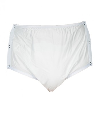 Chilot incontinenta nivel 4/5, Suprima, Unisex, PVC/Poliester, Alb, Mar 42, cu capse laterale foto