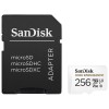 SanDisk - Memory Card High Endurance (SDSQQNR-256G-GN6IA) - with Adapter, MicroSDXC, 256GB, Class 10, Read 100MB/s - White