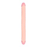 Dildo Dublu Realist, PVC, Natural, 46 cm